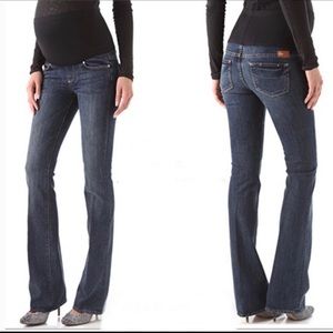 Paige Laurel Canyon Maternity Dark Wash Jeans